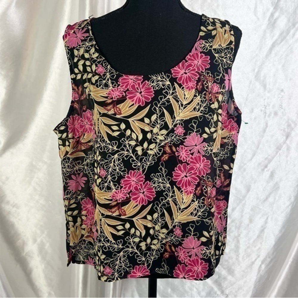 Vintage Emma James by Liz Claiborne Floral Blouse Cottagecore Whimsigoth